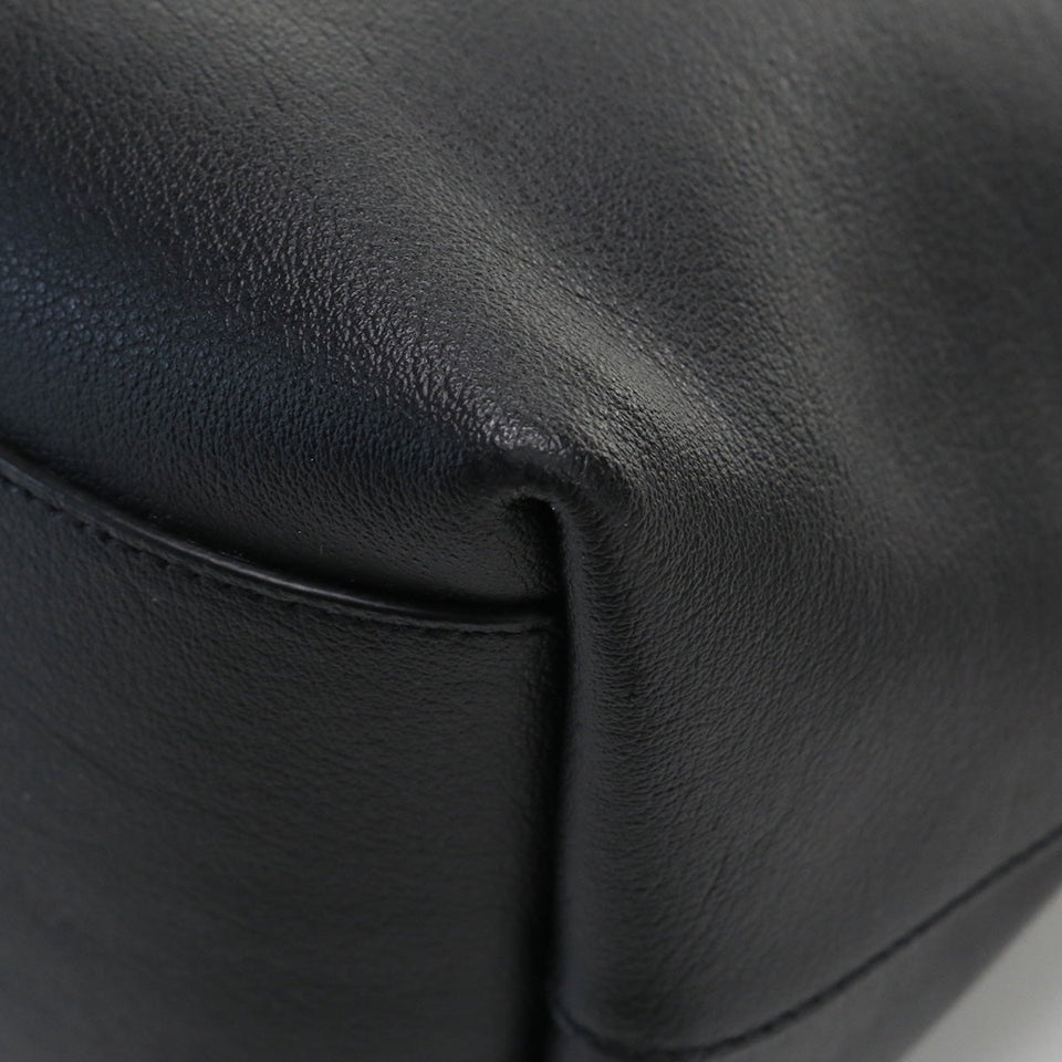 Saint Laurent- Sack Shopping Tote Bag Leather Black