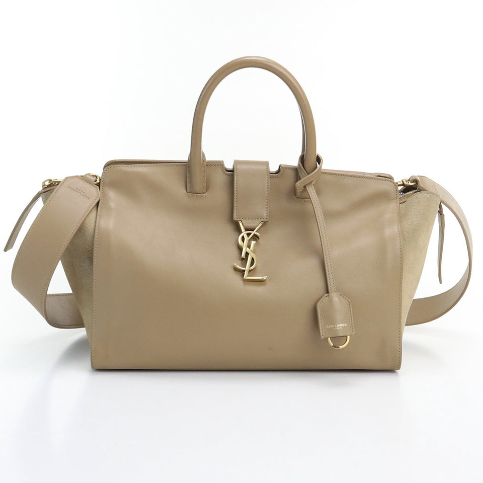 Saint Laurent- Downtown Cabas 2way Handbag Leather