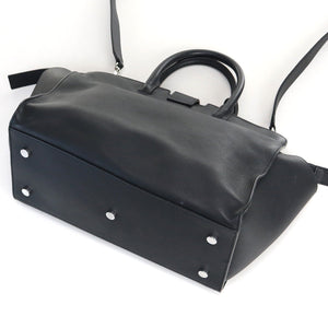 Saint Laurent- Downtown Cabas Handbag Leather Black