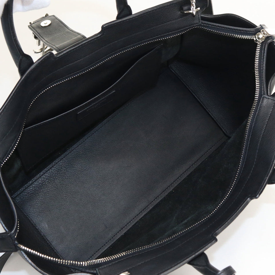 Saint Laurent- Downtown Cabas Handbag Leather Black