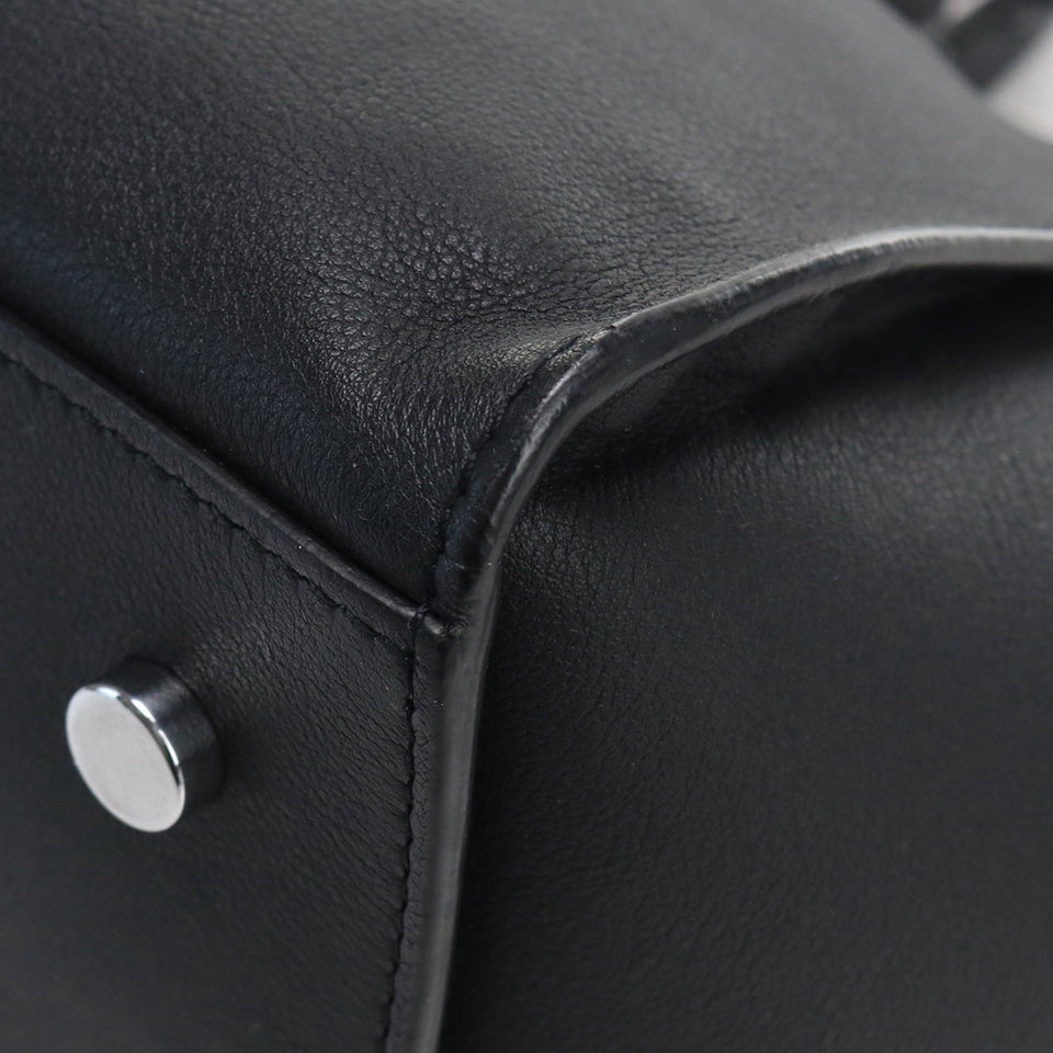 Saint Laurent- Downtown Cabas Handbag Leather Black