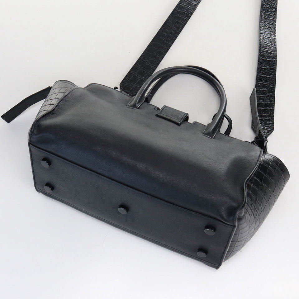 Saint Laurent- Baby Downtown Cabas Handbag Leather