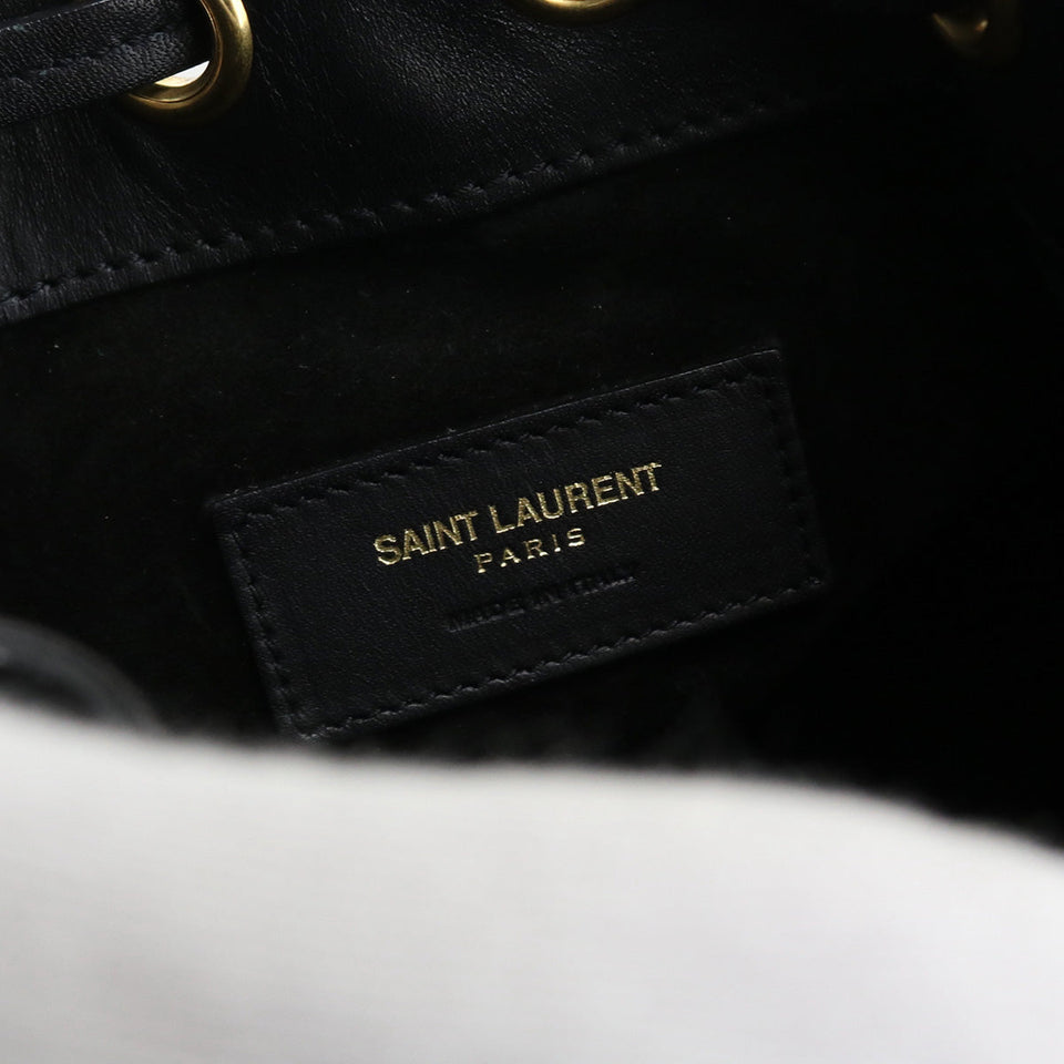 Saint Laurent- Emmanuel Bucket Crossbody Shoulder Bag Leather