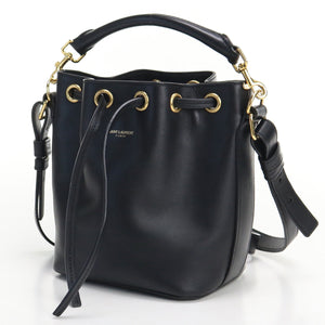 Saint Laurent- Emmanuel Bucket Crossbody Shoulder Bag Leather