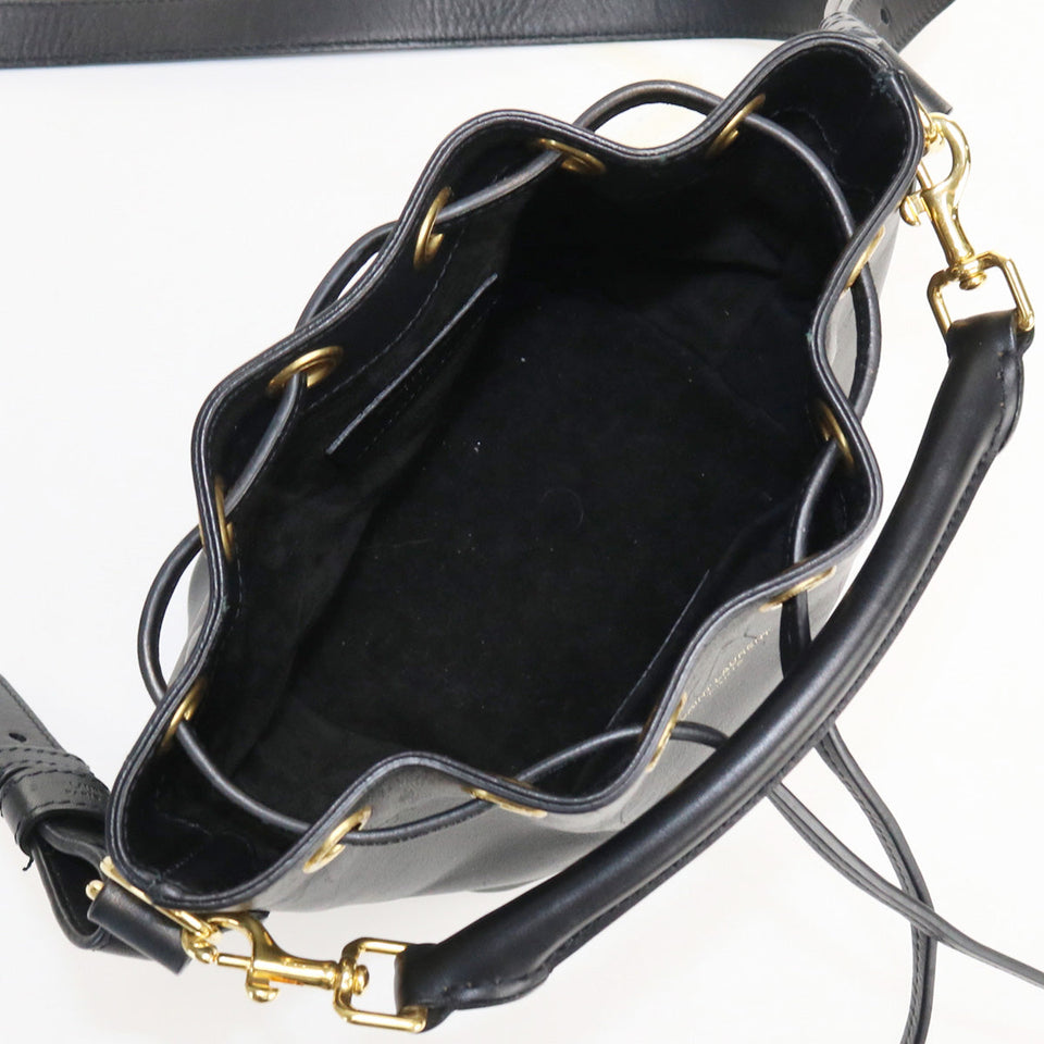Saint Laurent- Emmanuel Bucket Crossbody Shoulder Bag Leather