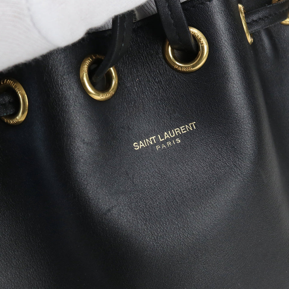 Saint Laurent- Emmanuel Bucket Crossbody Shoulder Bag Leather