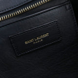 Saint Laurent- Petit Cabas Y Line Handbag Leather Black