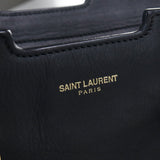 Saint Laurent- Petit Cabas Y Line Handbag Leather Black
