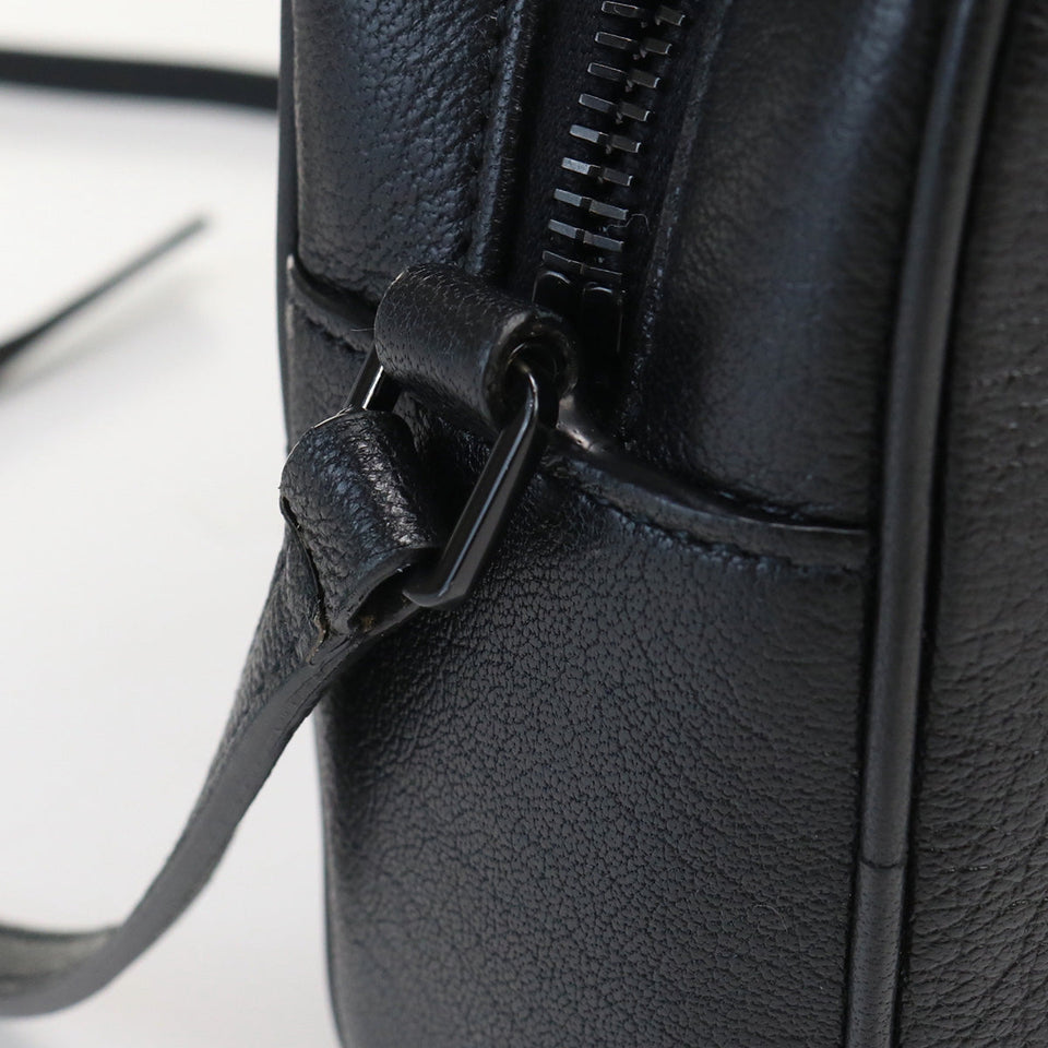 Saint Laurent- Lou Shoulder Bag Crossbody Black Leather