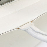 Saint Laurent- Cava Rive Gauche Handbag Leather White