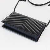 Saint Laurent- Chain Wallet Leather Black