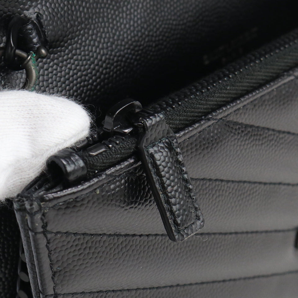 Saint Laurent- Chain Wallet Leather Black