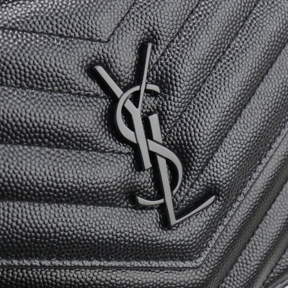 Saint Laurent- Chain Wallet Leather Black