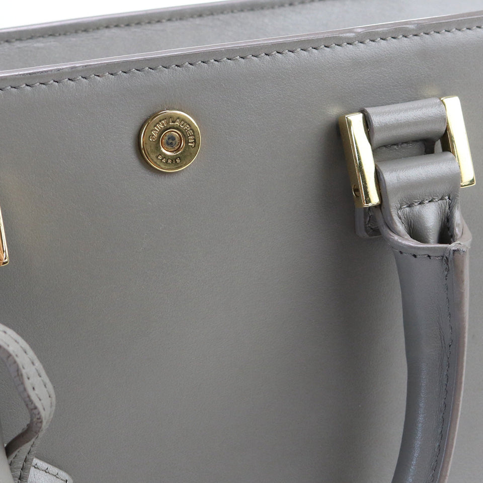 Saint Laurent- Baby Cabas Handbag Leather