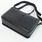 Saint Laurent- University Crossbody Shoulder Bag Leather Black