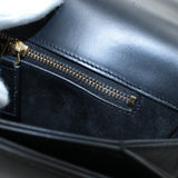 Saint Laurent- University Crossbody Shoulder Bag Leather Black