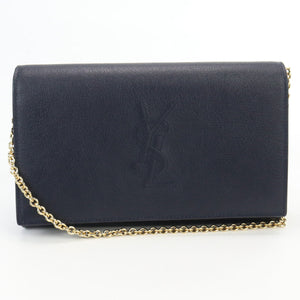 Saint Laurent- Chain Wallet Leather Black
