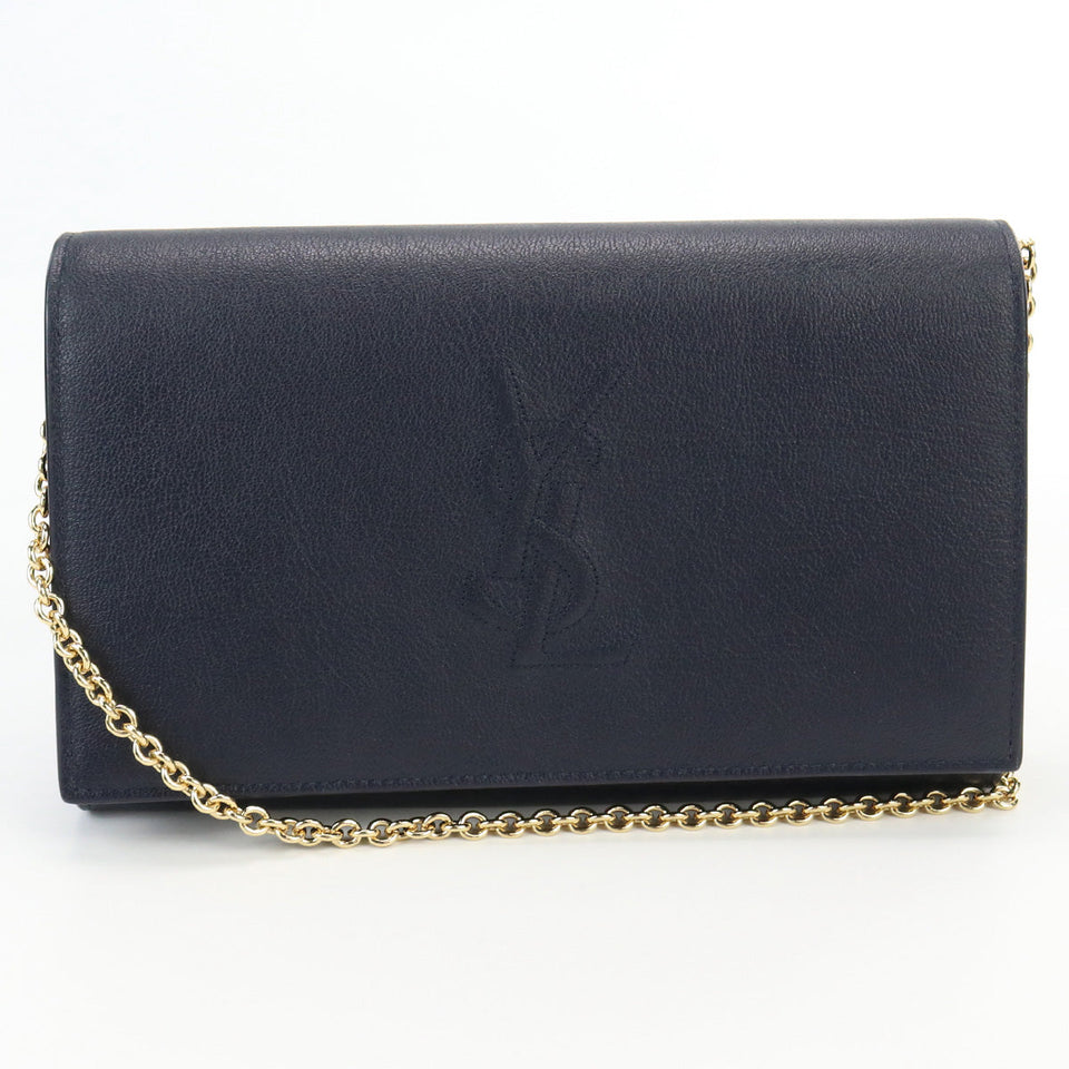 Saint Laurent- Chain Wallet Leather Black