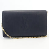 Saint Laurent- Chain Wallet Leather Black