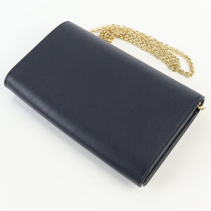 Saint Laurent- Chain Wallet Leather Black