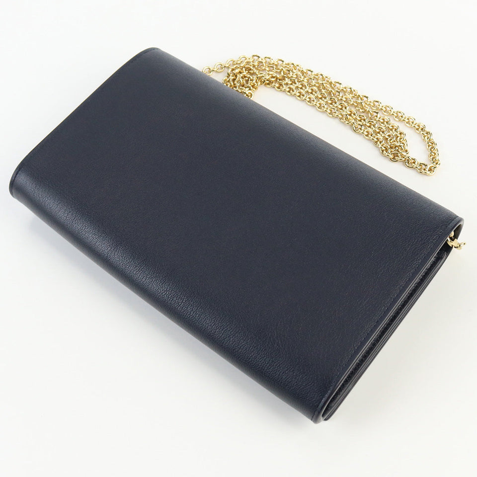 Saint Laurent- Chain Wallet Leather Black