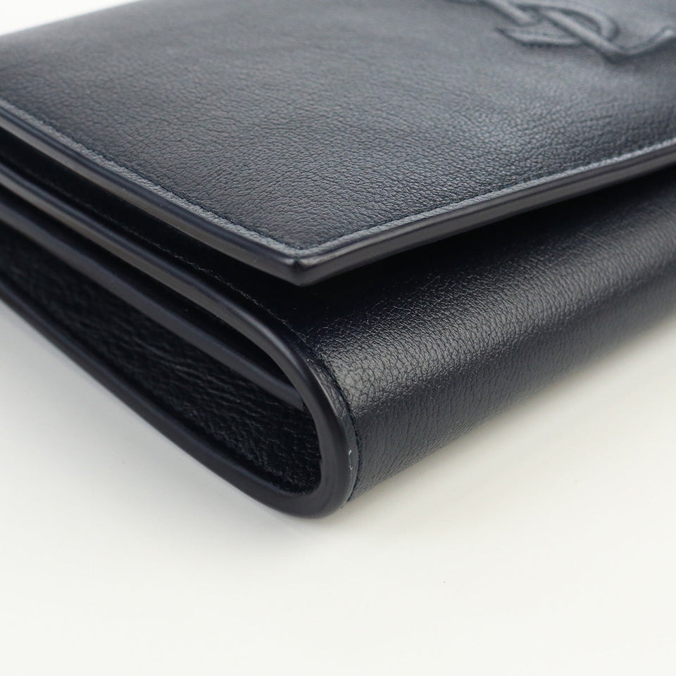 Saint Laurent- Chain Wallet Leather Black