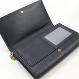 Saint Laurent- Chain Wallet Leather Black