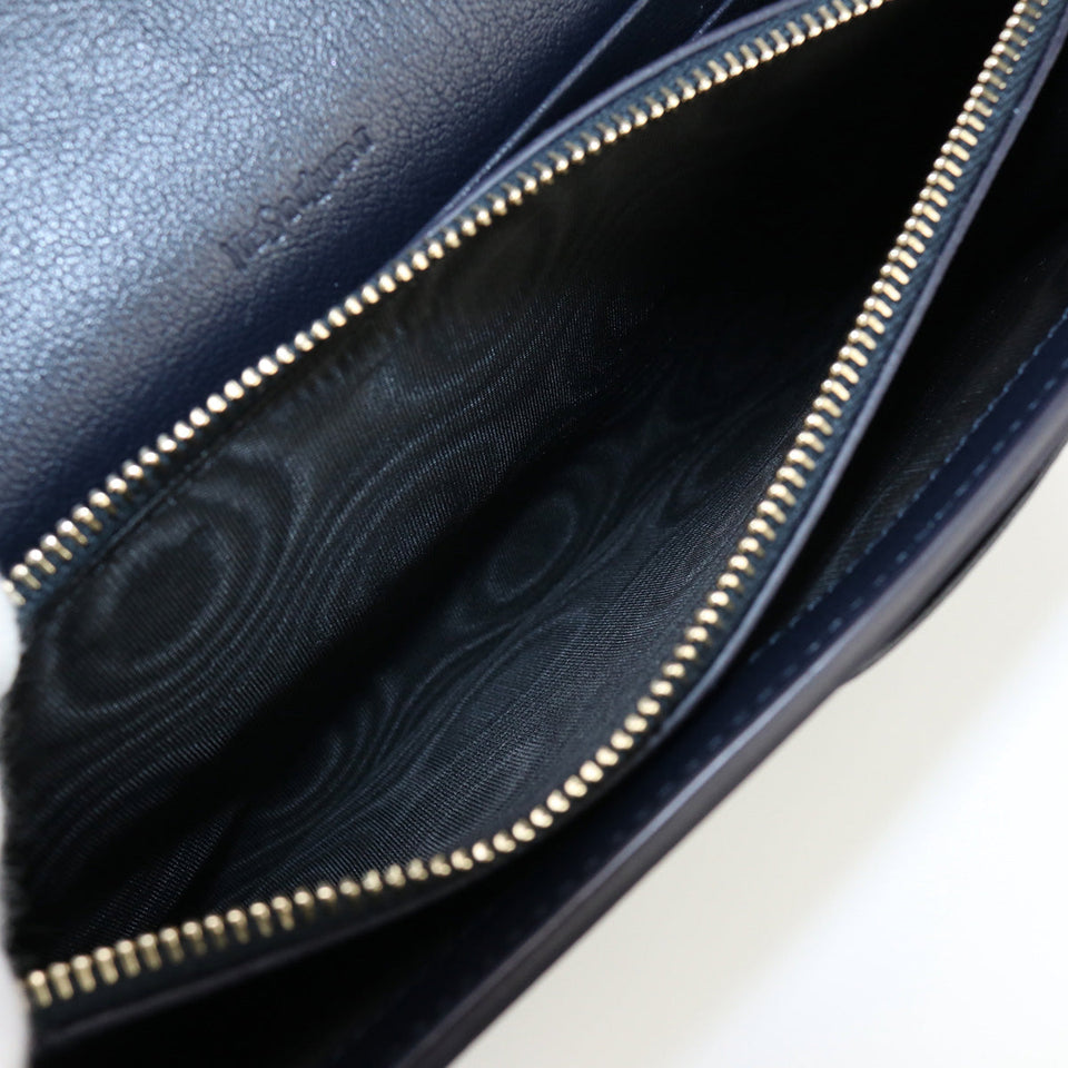 Saint Laurent- Chain Wallet Leather Black
