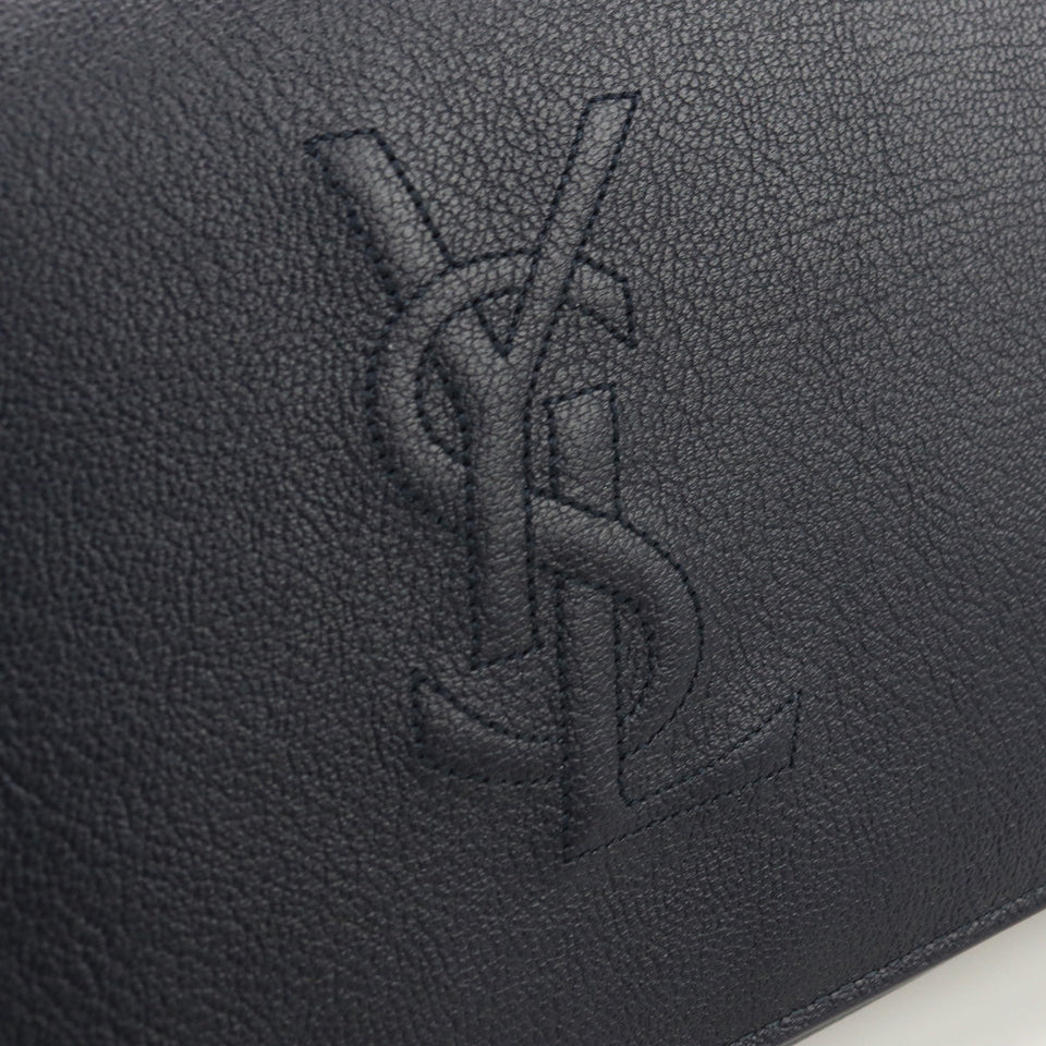 Saint Laurent- Chain Wallet Leather Black
