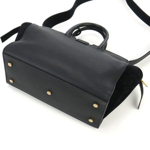 Saint Laurent- Downtown Handbag Calf Black