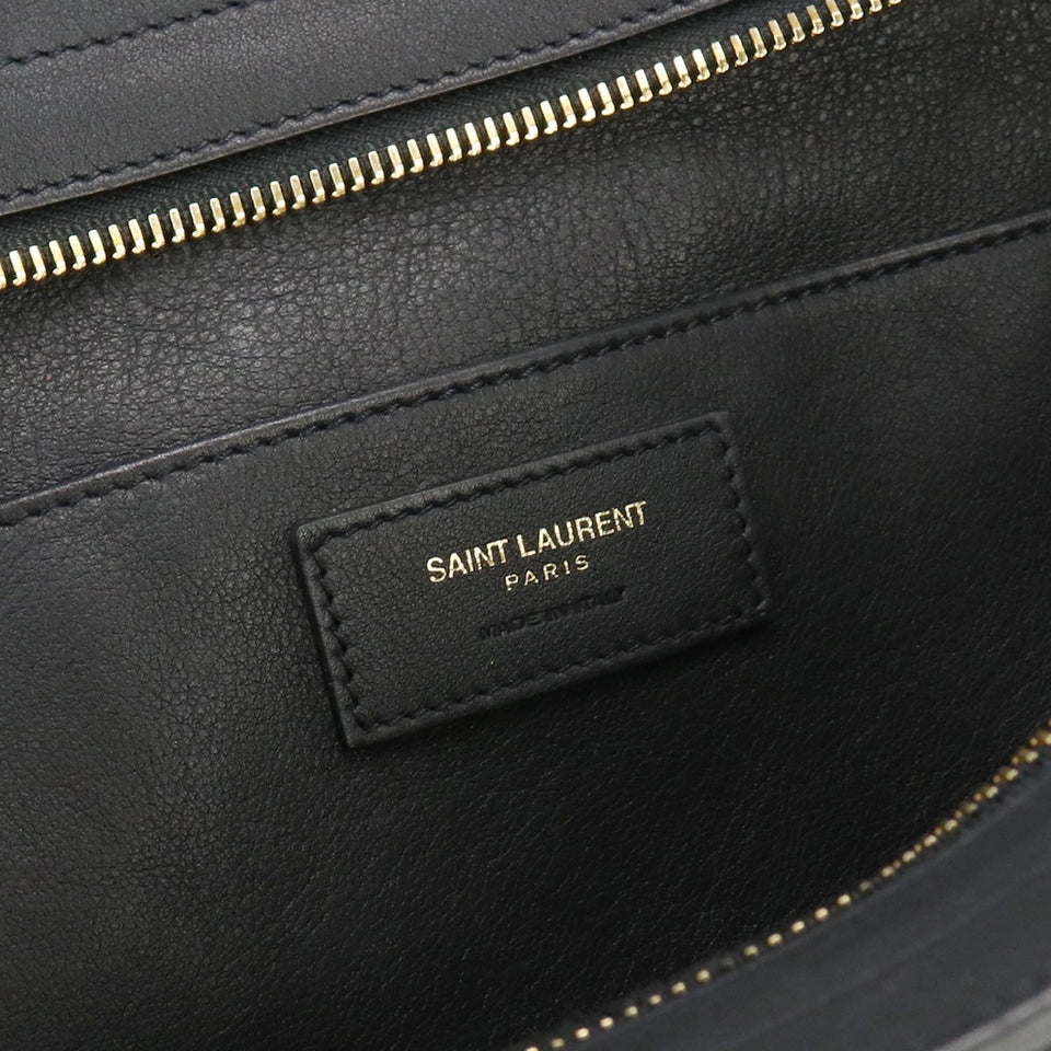 Saint Laurent- Downtown Handbag Calf Black