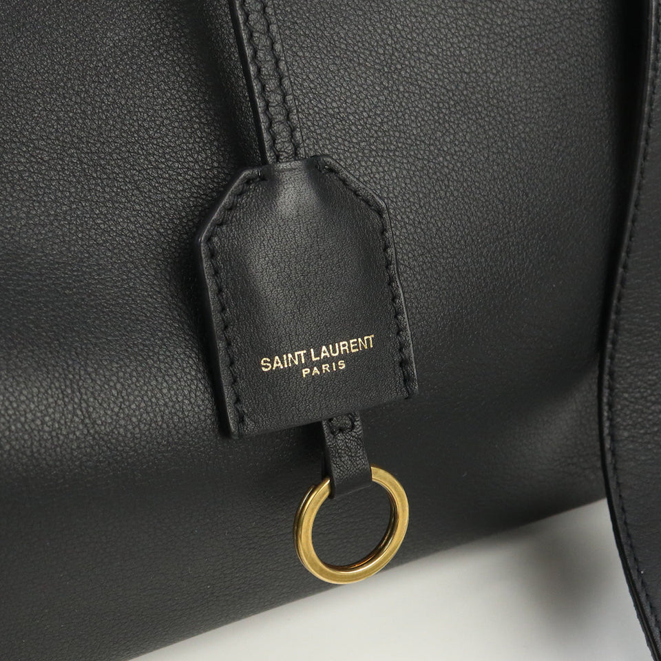 Saint Laurent- Downtown Handbag Calf Black