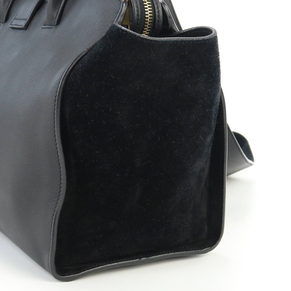 Saint Laurent- Downtown Handbag Calf Black