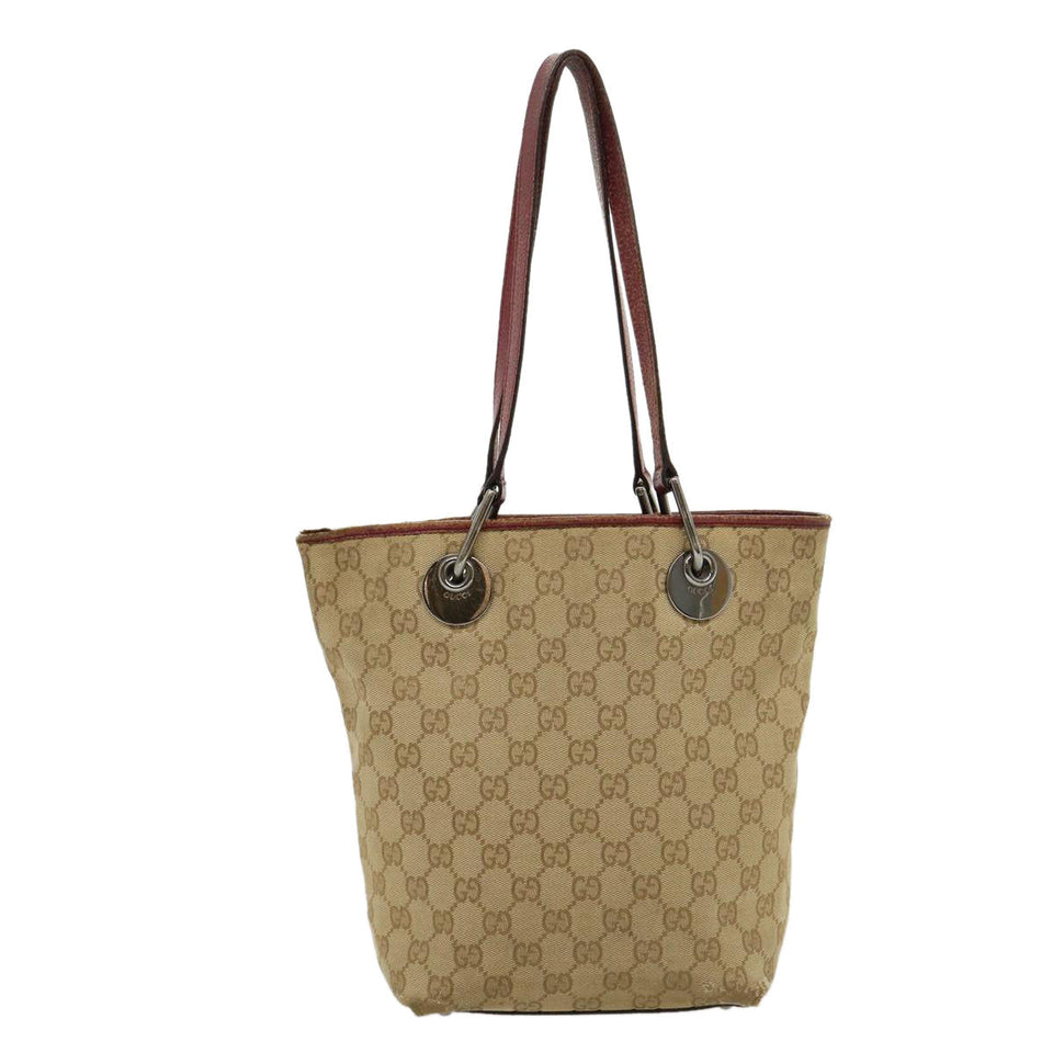 Gucci GG Canvas Tote Bag Beige uy028