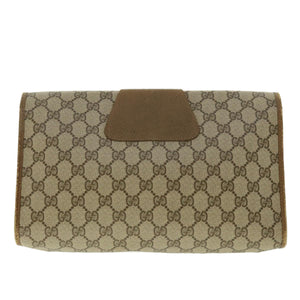 Gucci GG Canvas Web Sherry Line Clutch Bag Beige Red Green 89.01.031 uy099