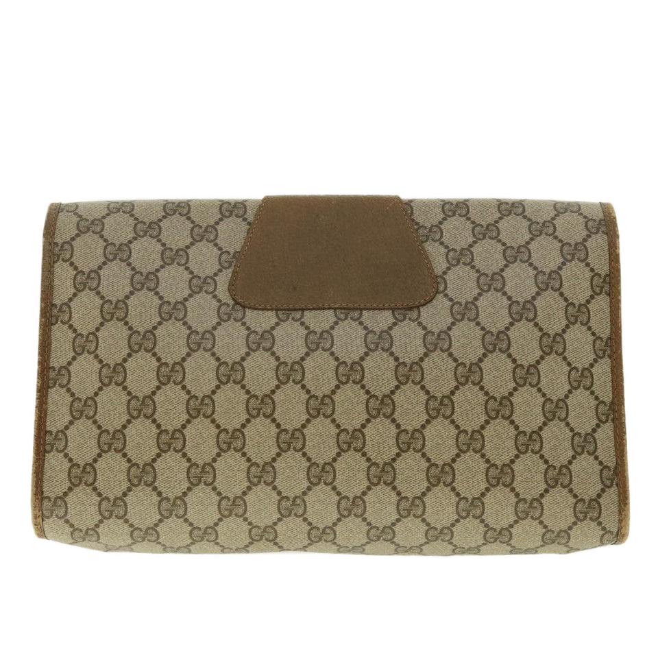 Gucci GG Canvas Web Sherry Line Clutch Bag Beige Red Green 89.01.031 uy099