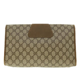Gucci GG Canvas Web Sherry Line Clutch Bag Beige Red Green 89.01.031 uy099