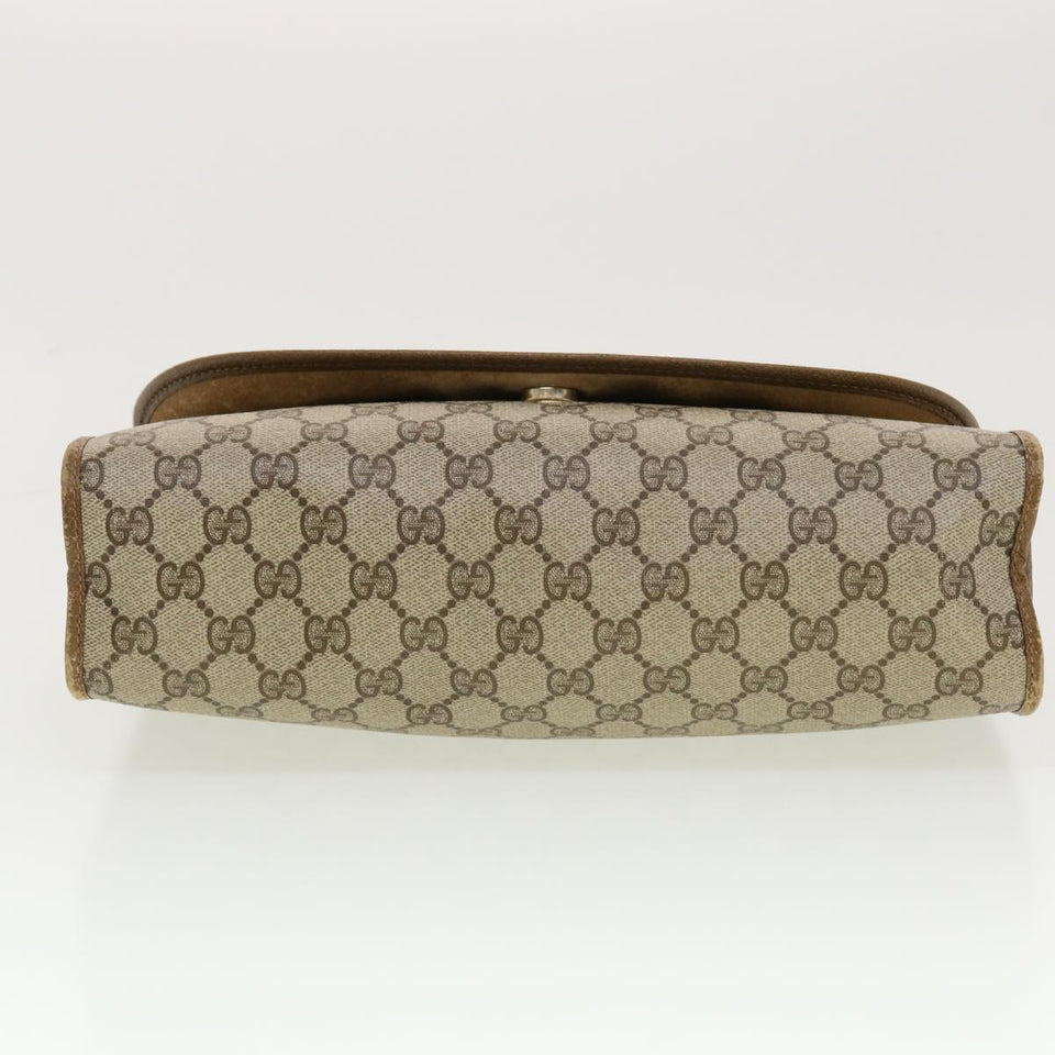 Gucci GG Canvas Web Sherry Line Clutch Bag Beige Red Green 89.01.031 uy099