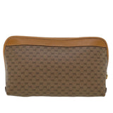 Gucci Micro GG Canvas Clutch Bag PVC Leather Beige 014•58•0198 uy121
