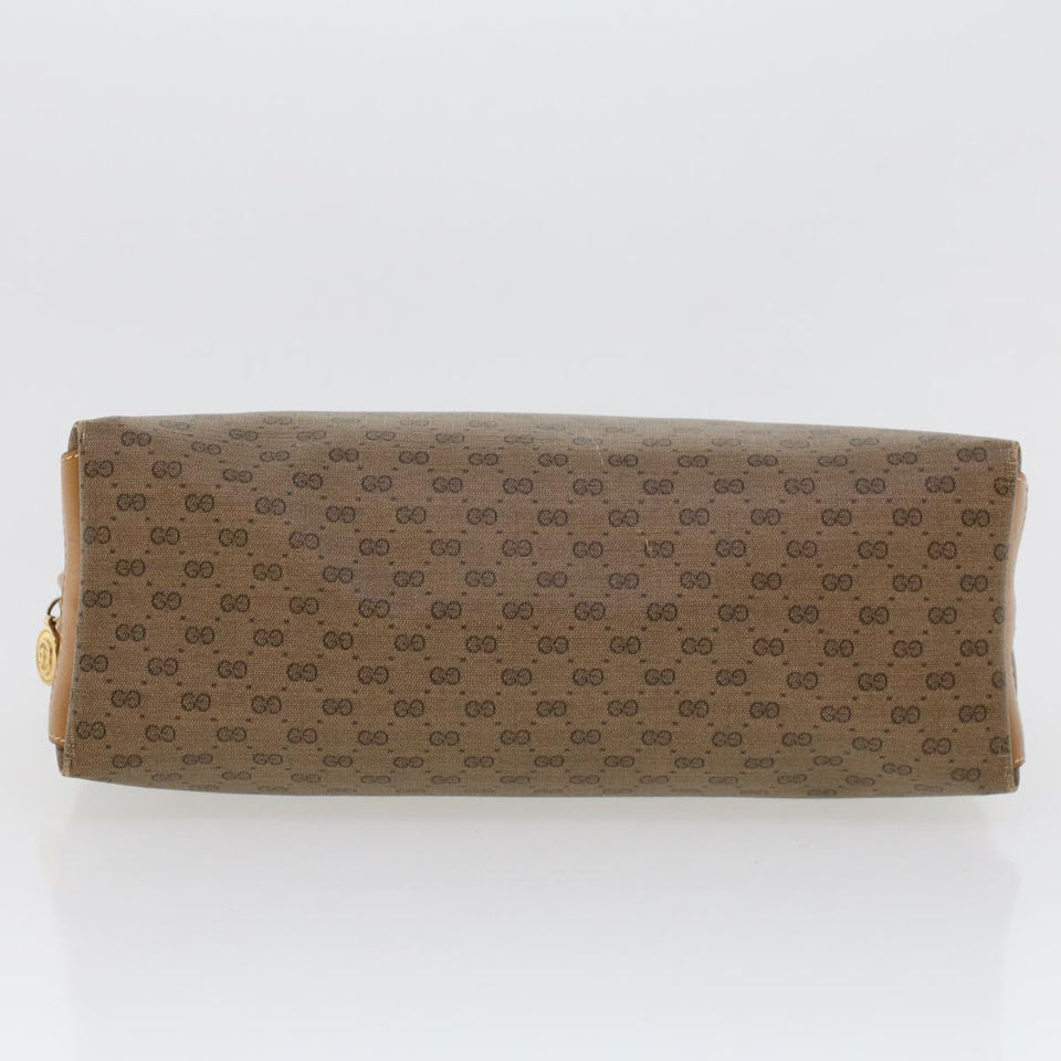 Gucci Micro GG Canvas Clutch Bag PVC Leather Beige 014•58•0198 uy121