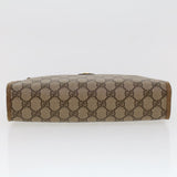 Gucci GG Canvas Clutch Bag PVC Leather Beige 41.01.037 uy122