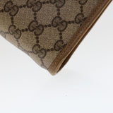 Gucci GG Canvas Clutch Bag PVC Leather Beige 41.01.037 uy122