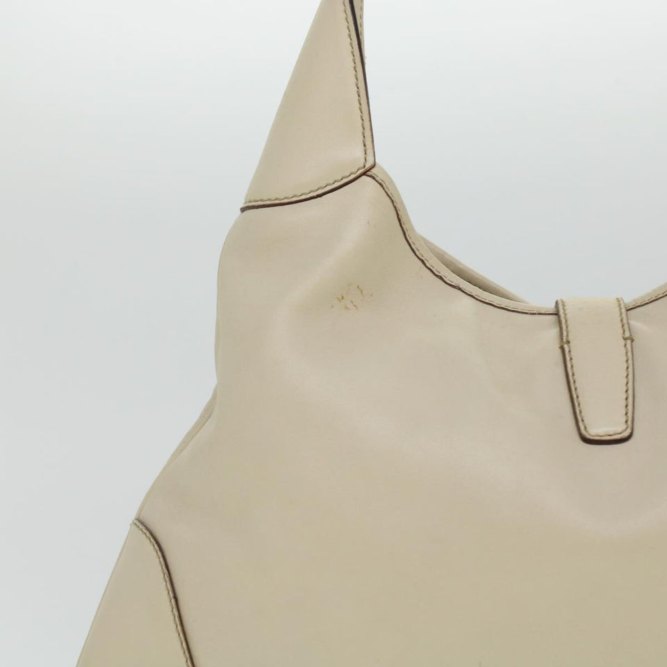Gucci Sherry Line Jackie Shoulder Bag Leather Beige Brown 153029 uy125