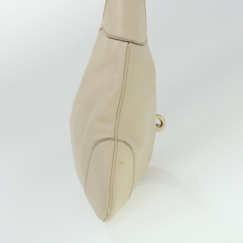 Gucci Sherry Line Jackie Shoulder Bag Leather Beige Brown 153029 uy125