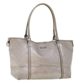 Gucci GG Canvas Shoulder Bag Silver 197953 uy130