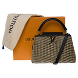 Louis Vuitton Limited Edition Capucines MM handbag strap in braided Raffia, GHW