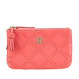 Chanel Matelassé Lambskin Pouch