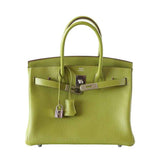 HermesBirkin 30 Vert Anis Chevre Bag
