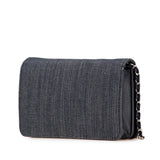 Chanel Deauville Denim Chain Wallet Wallet