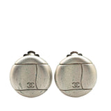 Chanel Metal Coco Mark Vintage Earrings 98P